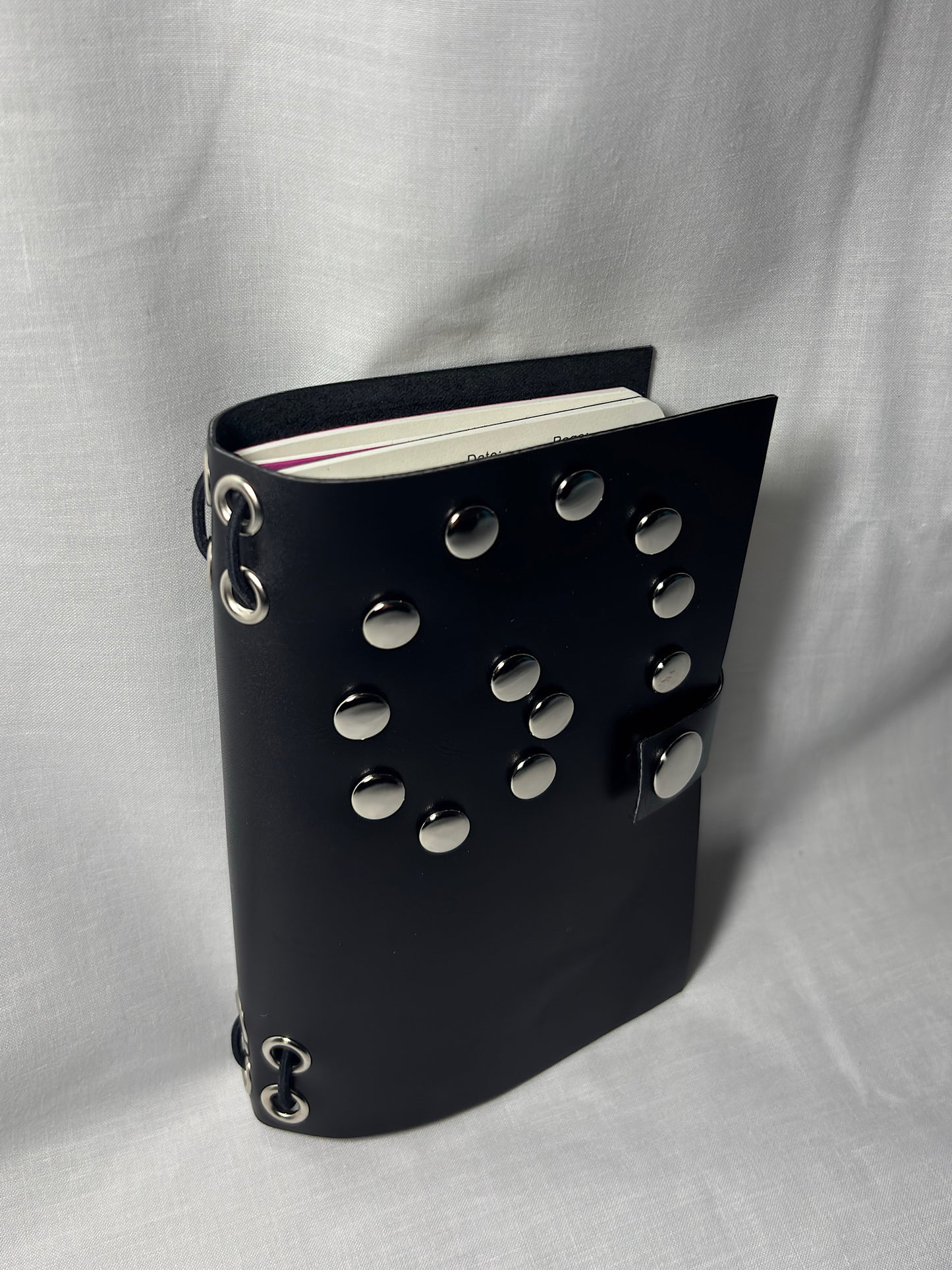 Studded Leather A6 Bifold Journal