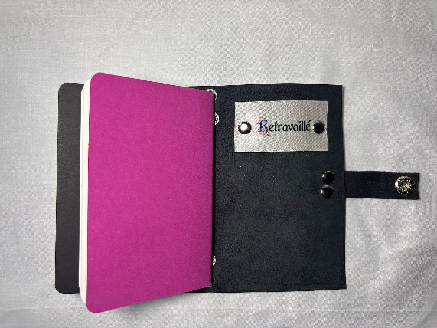 Studded Leather A6 Bifold Journal